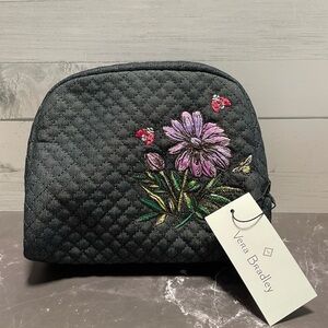 NWT VERA BRADLEY ICONIC MED COSMETIC DENIM NAVY 🌸🐝🐞